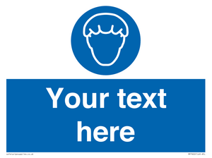 Custom Hair protection must be worn